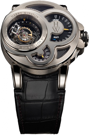 Review Harry Winston Haute Horology Histoire de Tourbillon 2 500 / MMT48WL.K watch straps - Click Image to Close